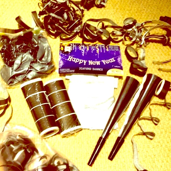 New 25pc New Years Eve decor  balloons streamers party decorations - Picture 3 of 7